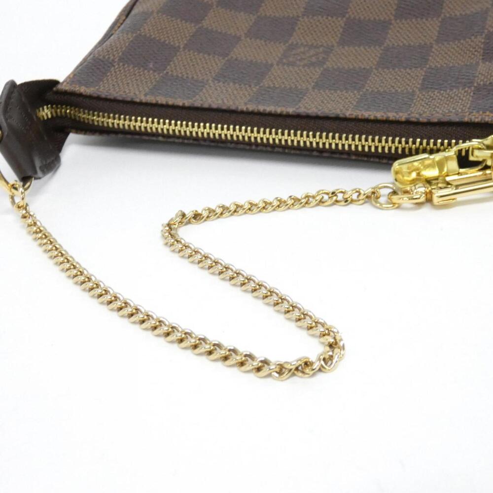 LOUIS VUITTON Authentic Brown Damier Pochette Pouch - Picture 6 of 7